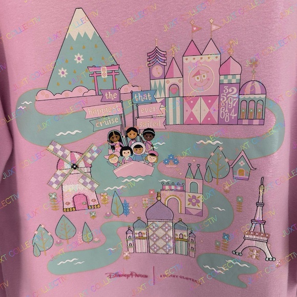 Disney Parks x Stoney Clover Lane Disney it’s a small world Pullover Sweatshirt - Picture 2 of 3